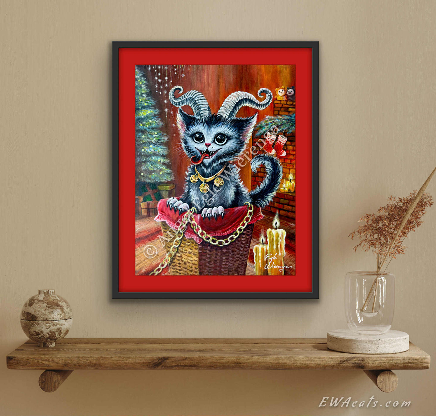 Art Print "Kitty Krampus"