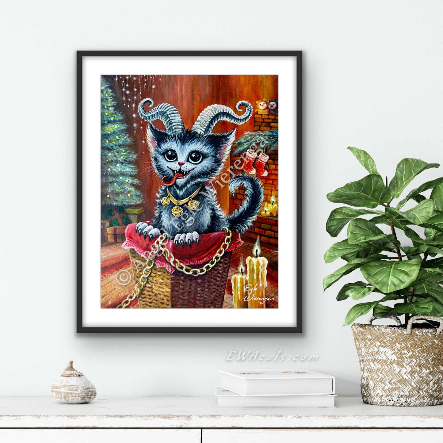 Art Print "Kitty Krampus"