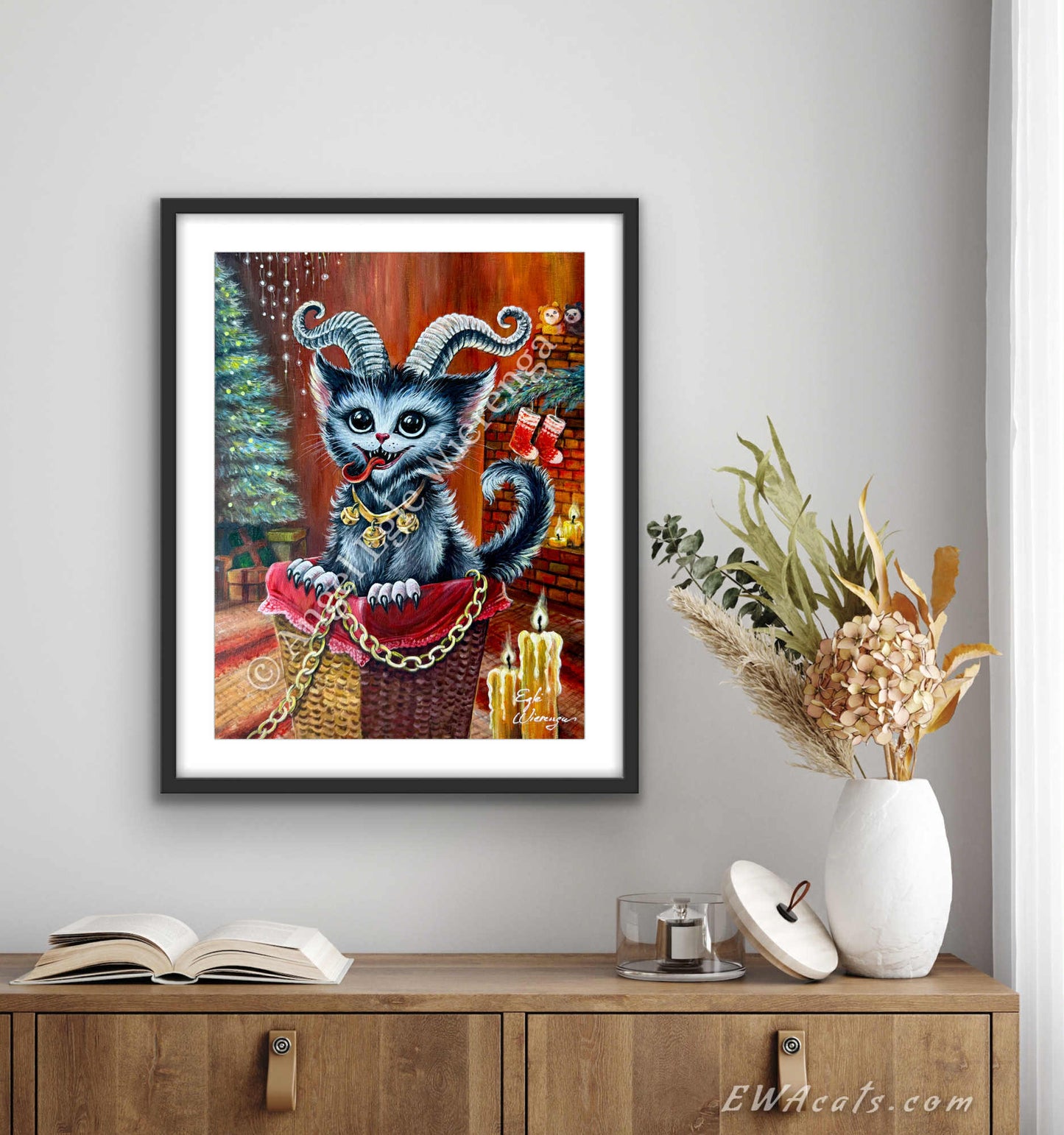 Art Print "Kitty Krampus"