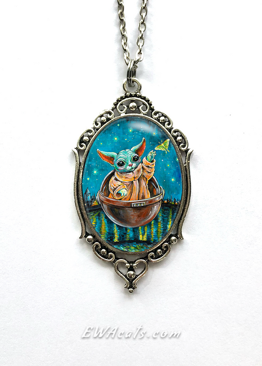Necklace "Kitty Yoda"