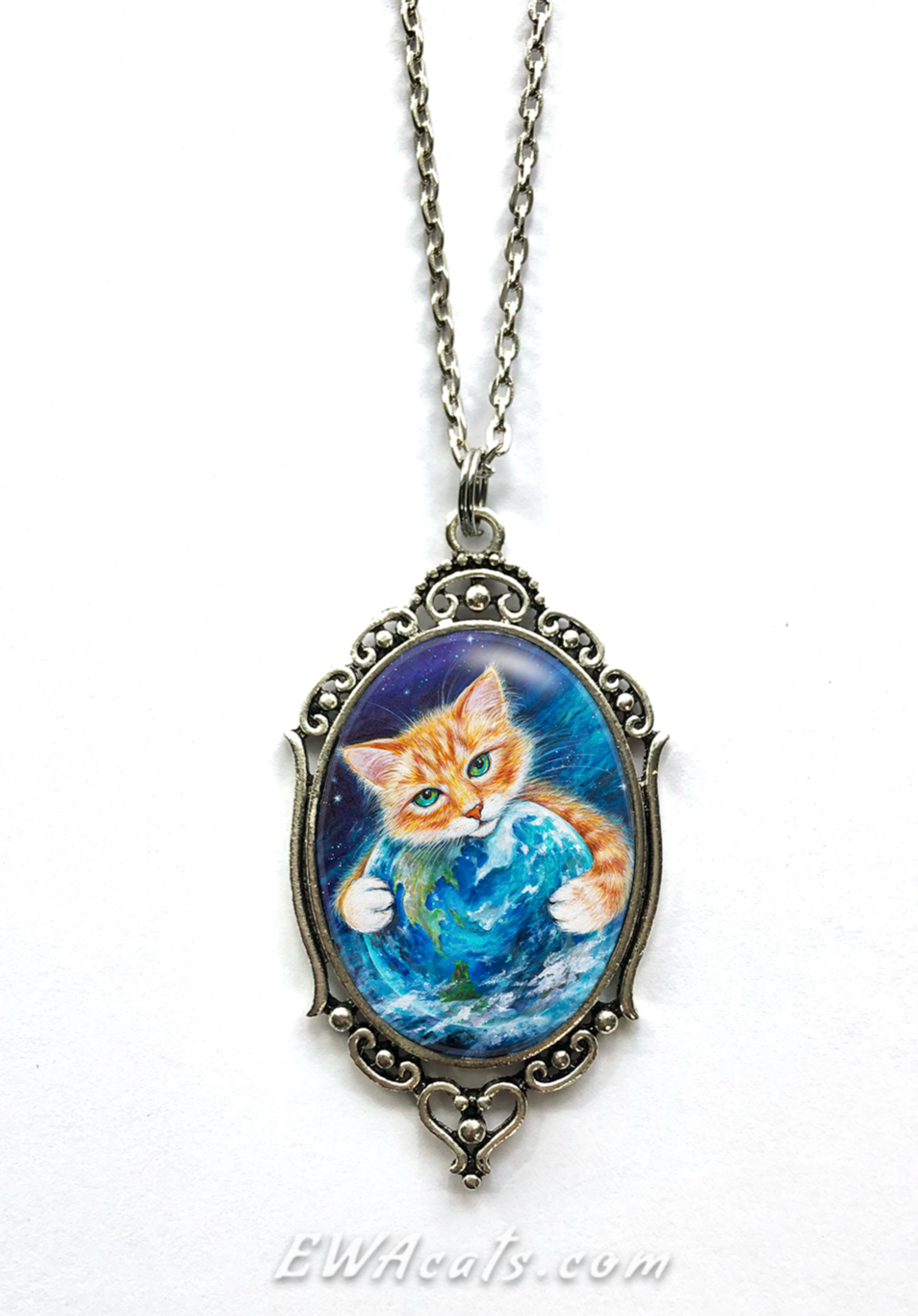 Necklace "It's a Cat's World"