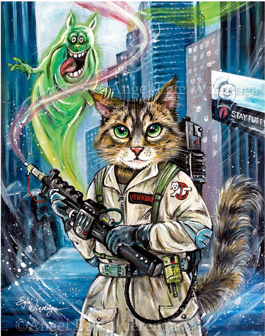 CANVAS "Ghostbuster Cat" Open & Limited Edition