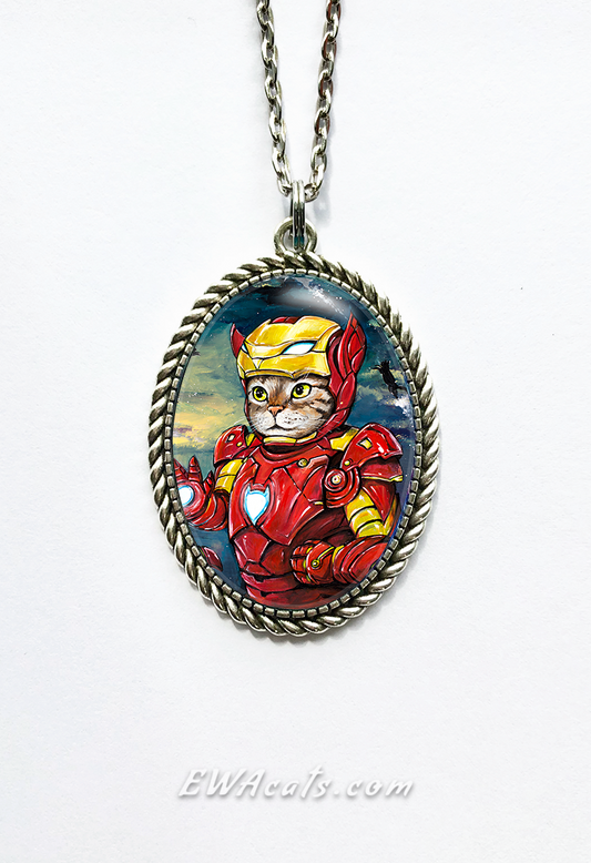 Necklace "Iron Kitty"