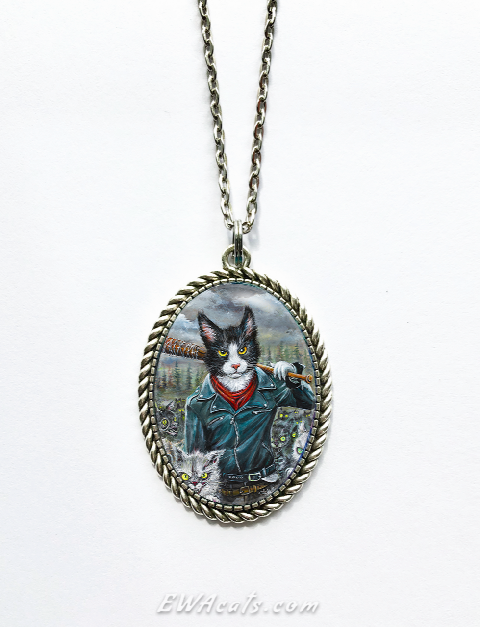 Necklace "Meowgan & Purrcille"