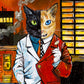 CANVAS "Two-Face Cat"  Open & Limited Edition