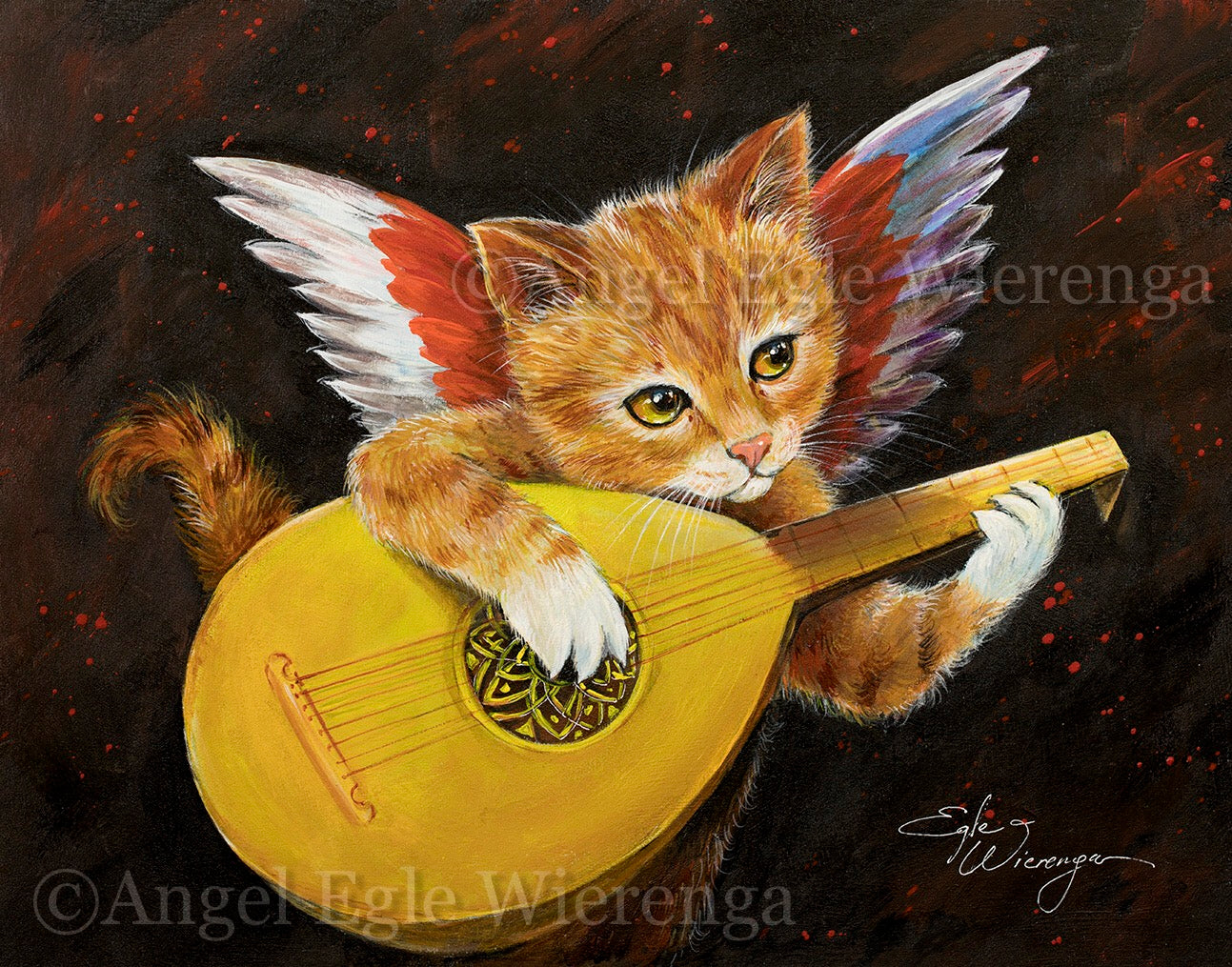 Original Painting "Angiolino Meowsicante"