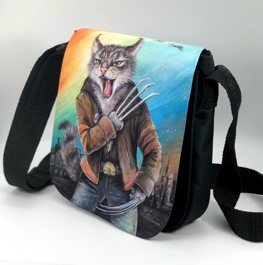 Shoulder Bag "Cat Man Logan"