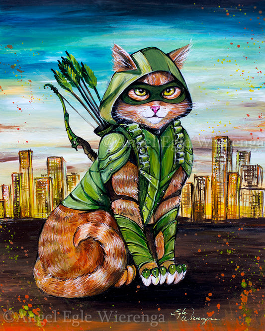 CANVAS "Arrow Cat"  Open & Limited Edition