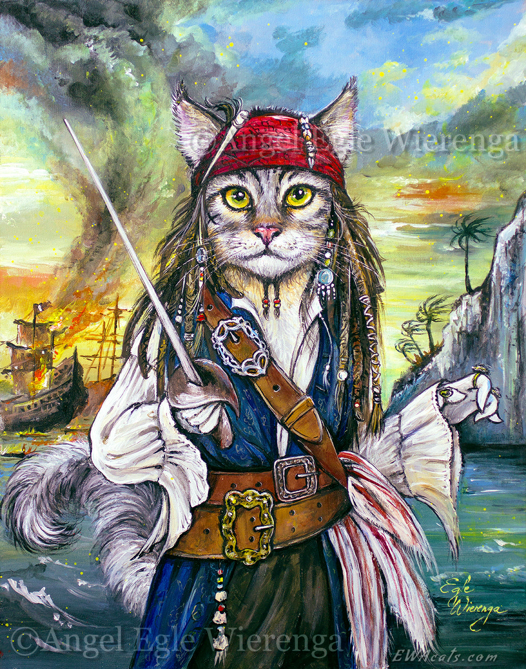 CANVAS "Cat Sparrow" Open & Limited Edition