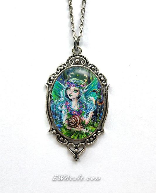Necklace "Hummingbird Fairy"