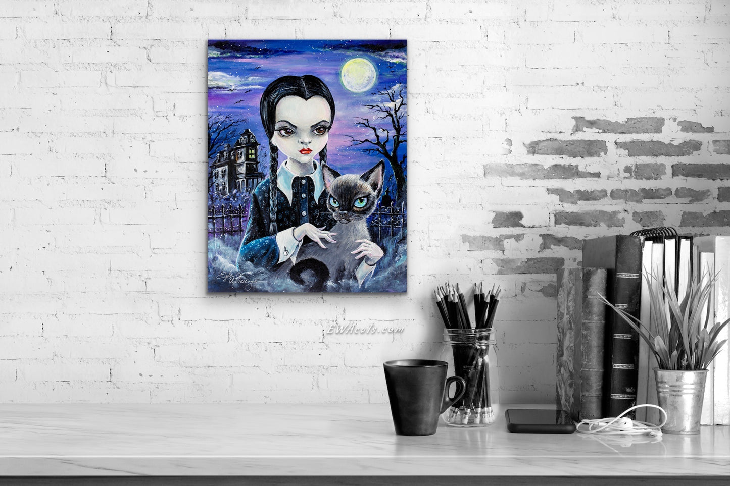 CANVAS "Wednesday & Her Cat Thursday"  Open & Limited Edition