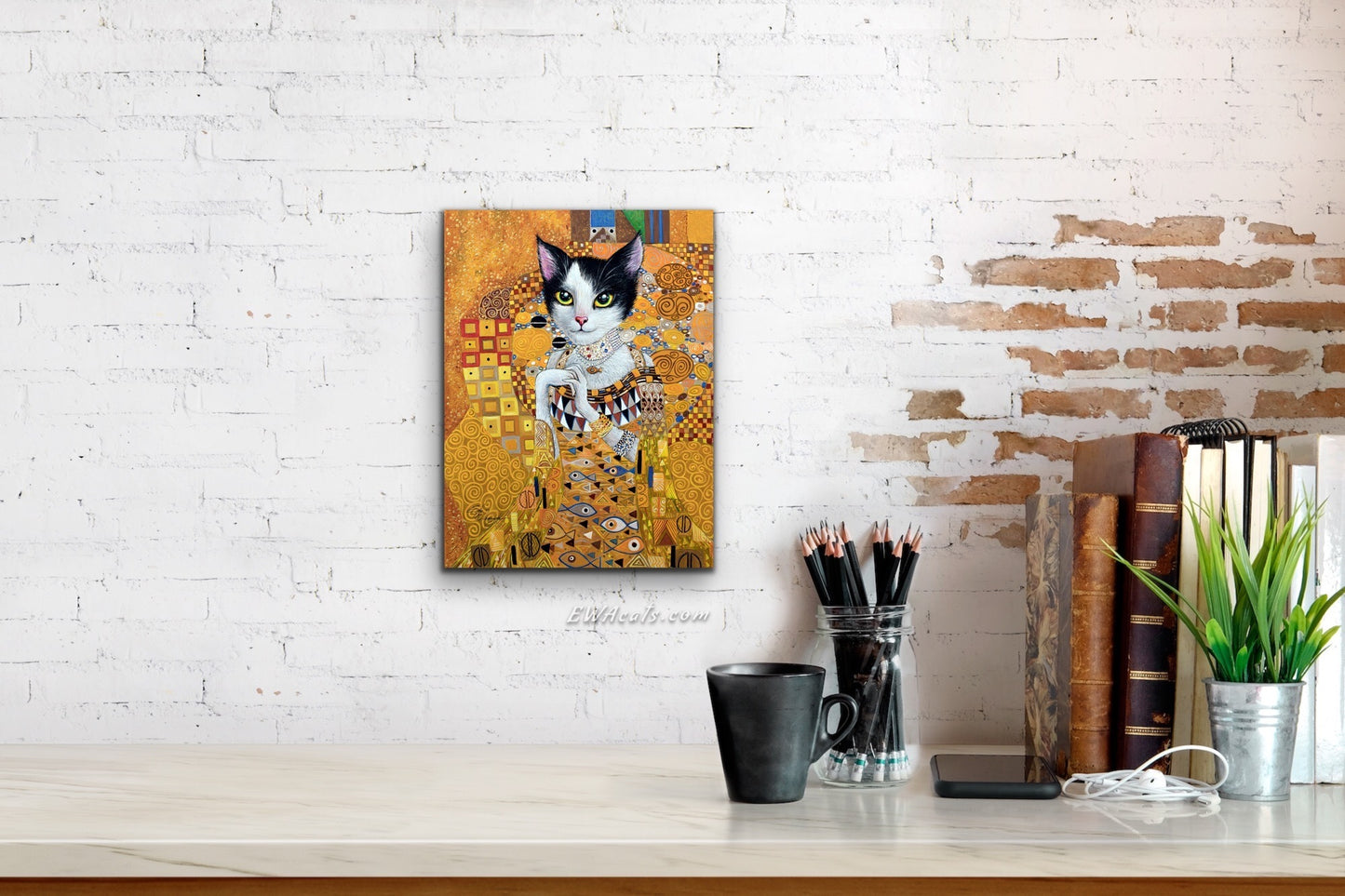 CANVAS "Cat in Gold"  Open & Limited Edition