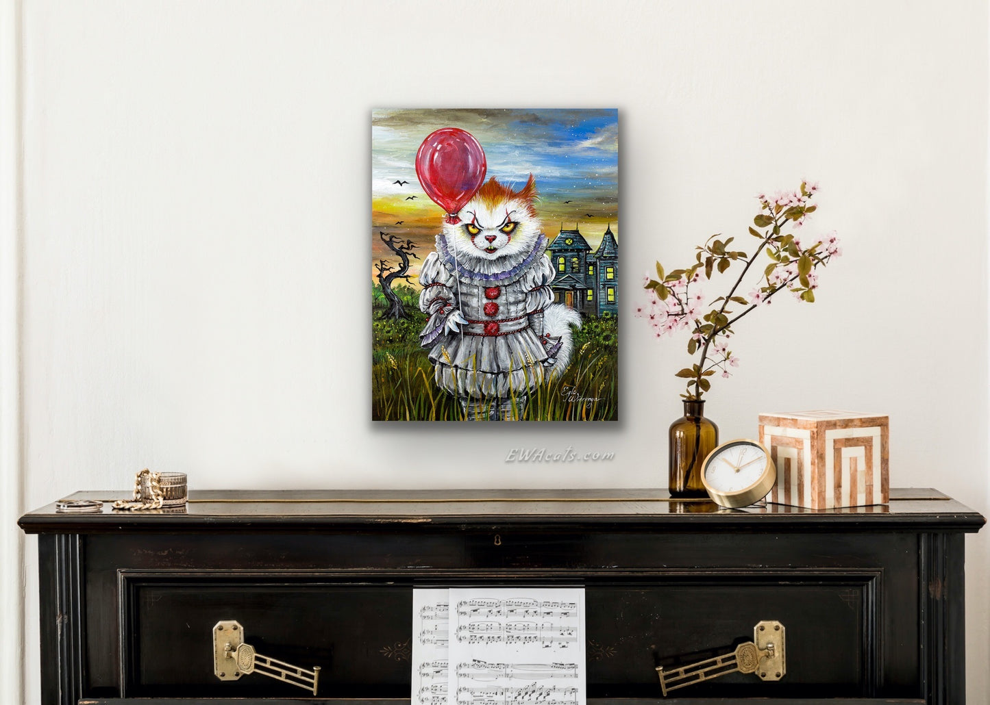 CANVAS "KittyWise the Purring Clown" Open & Limited Edition