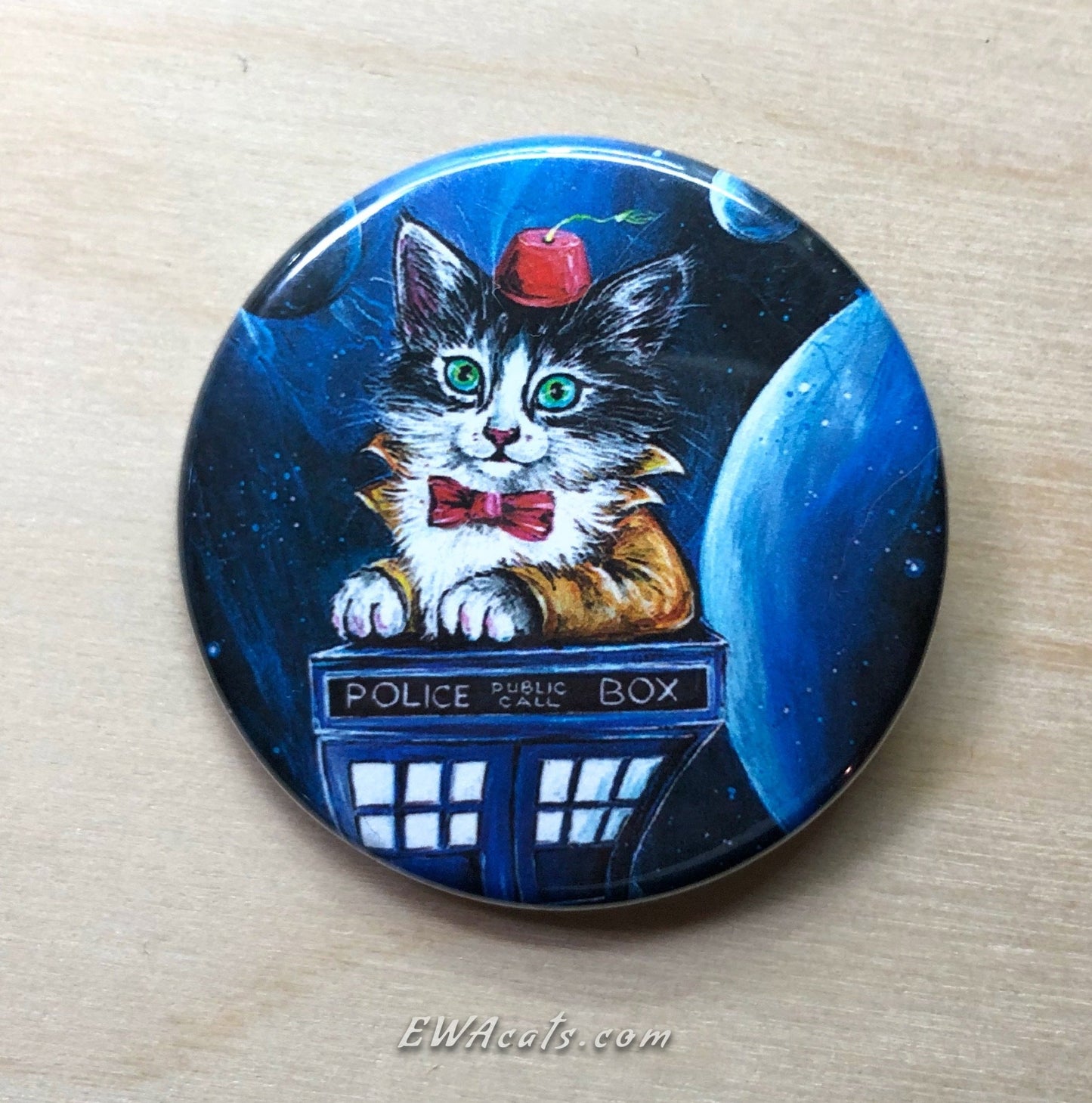 Button "Kitty Who"