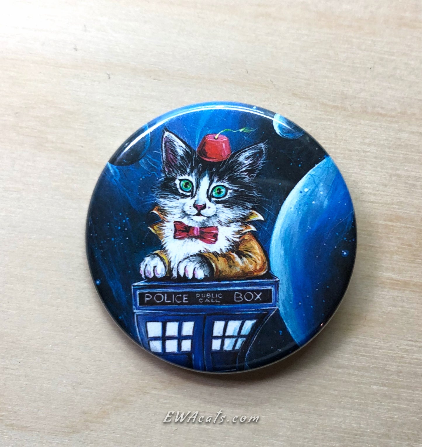 Button "Kitty Who"