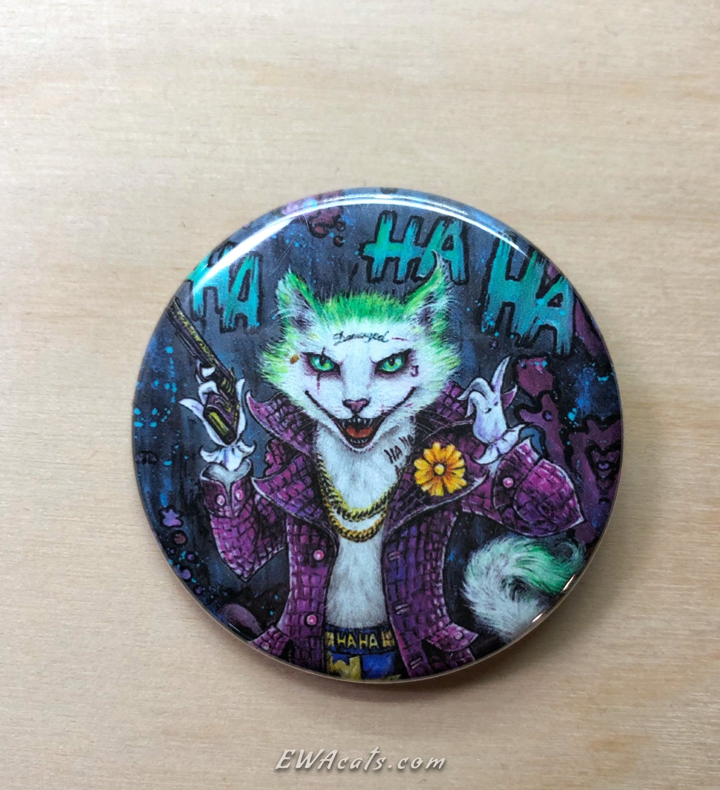 Button "Joker Cat"