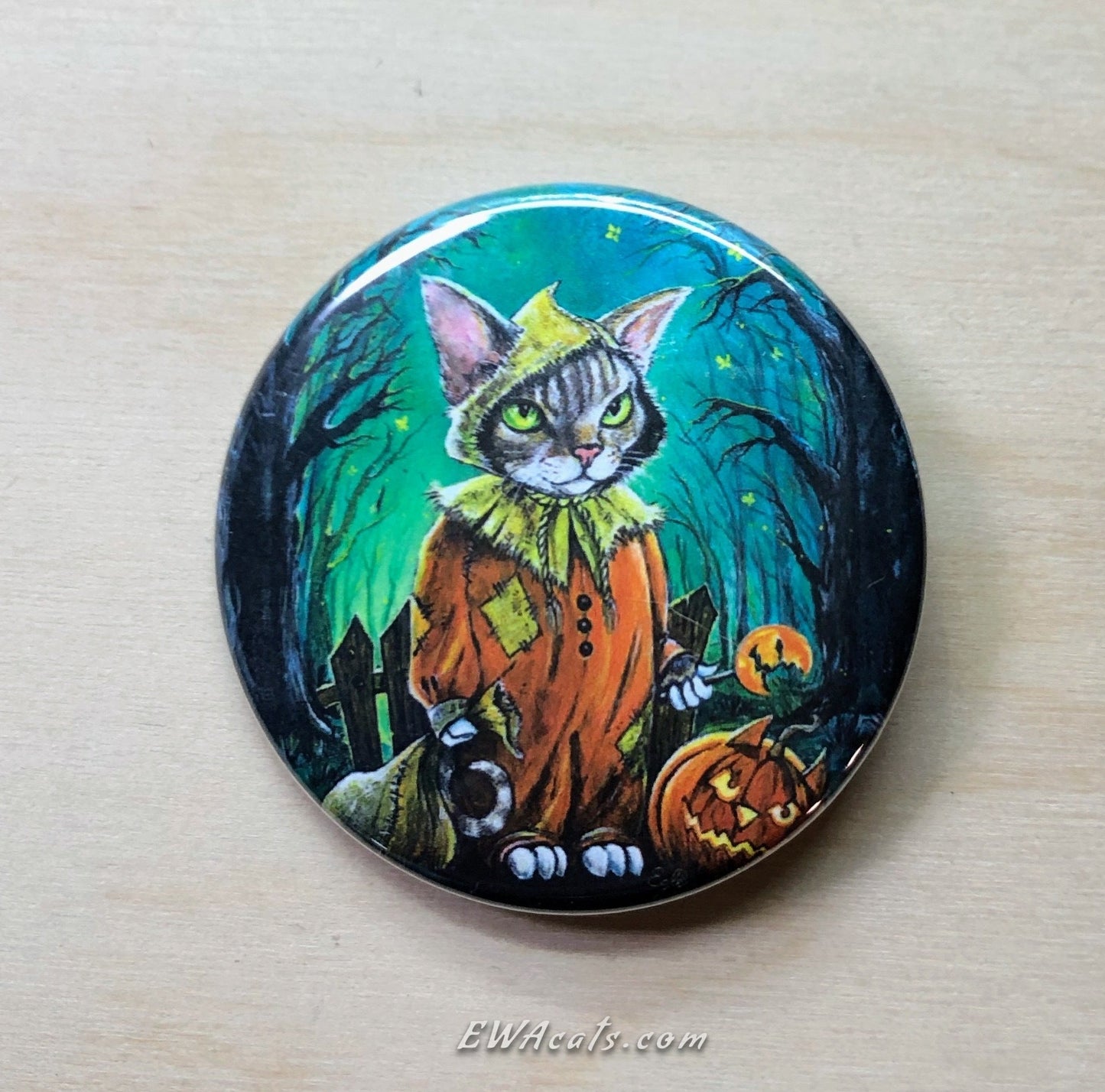 Button "Tricky Kitty"
