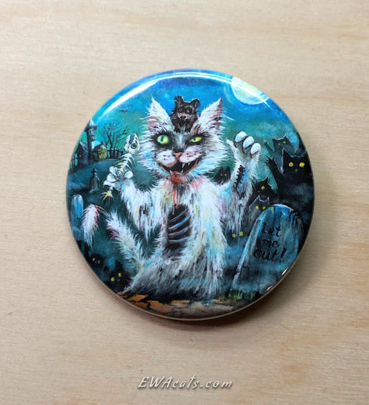 Button "Zombie Cat"