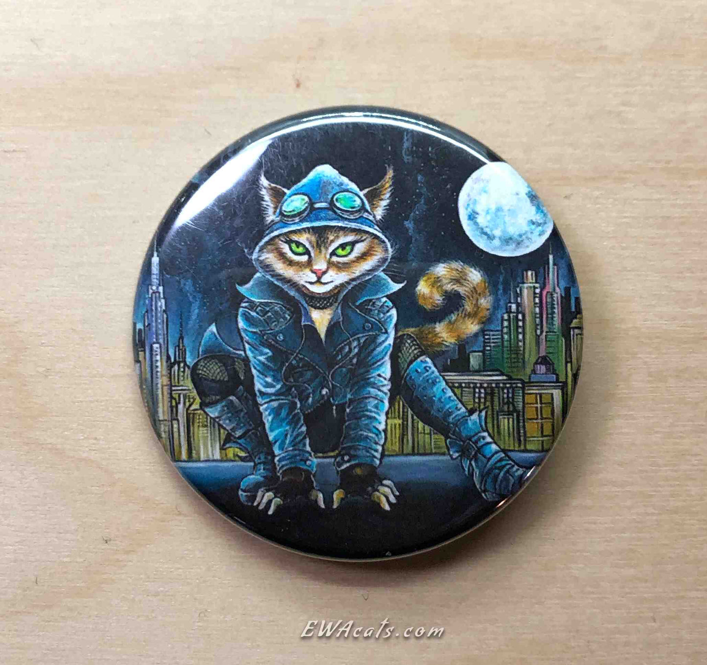 Button "Selina Cat"