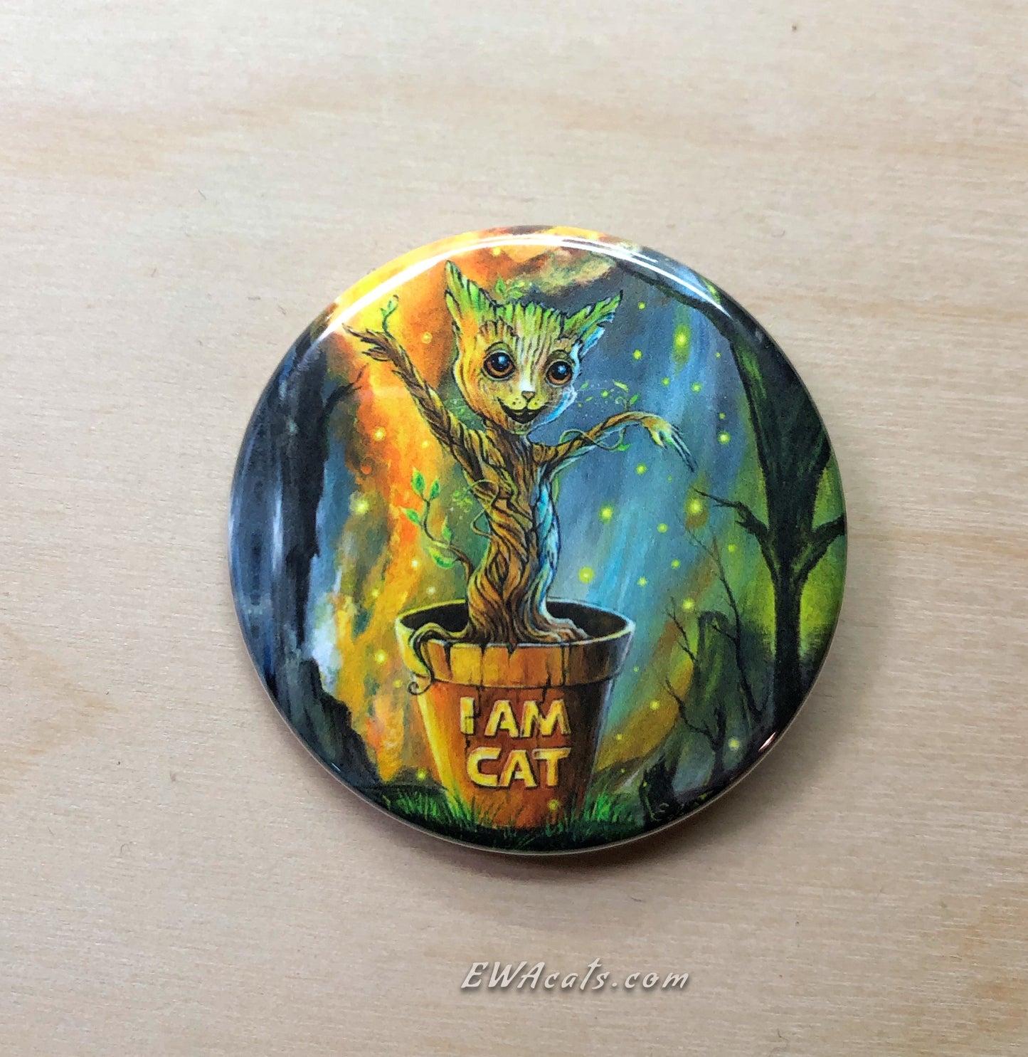 Button "I AM CAT"
