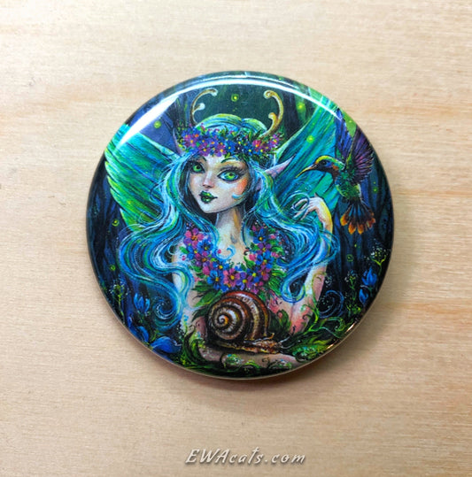 Button "Hummingbird Fairy"