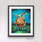 Art Print "Kitty Yoda Over the Rhone"