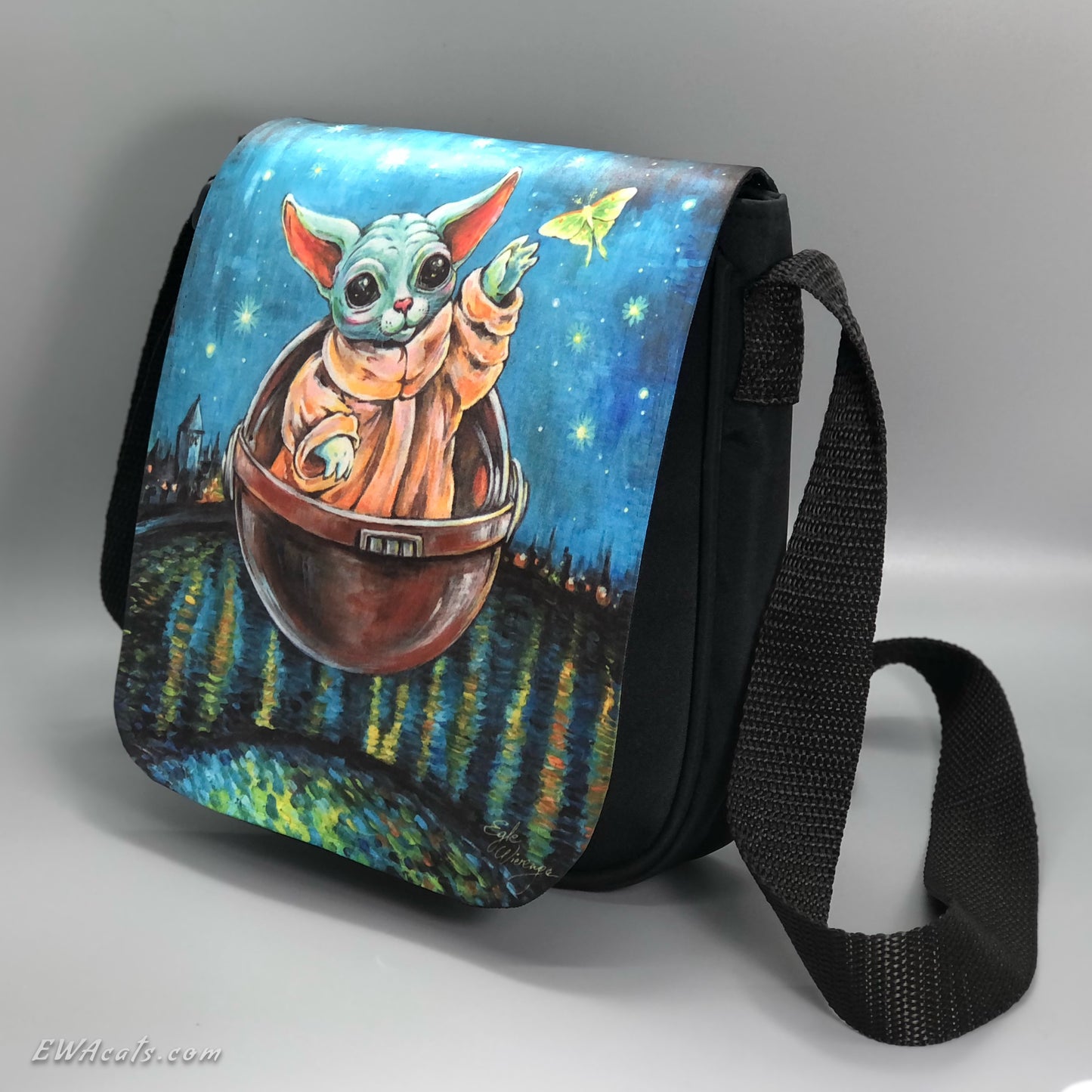 Shoulder Bag "Kitty Yoda"