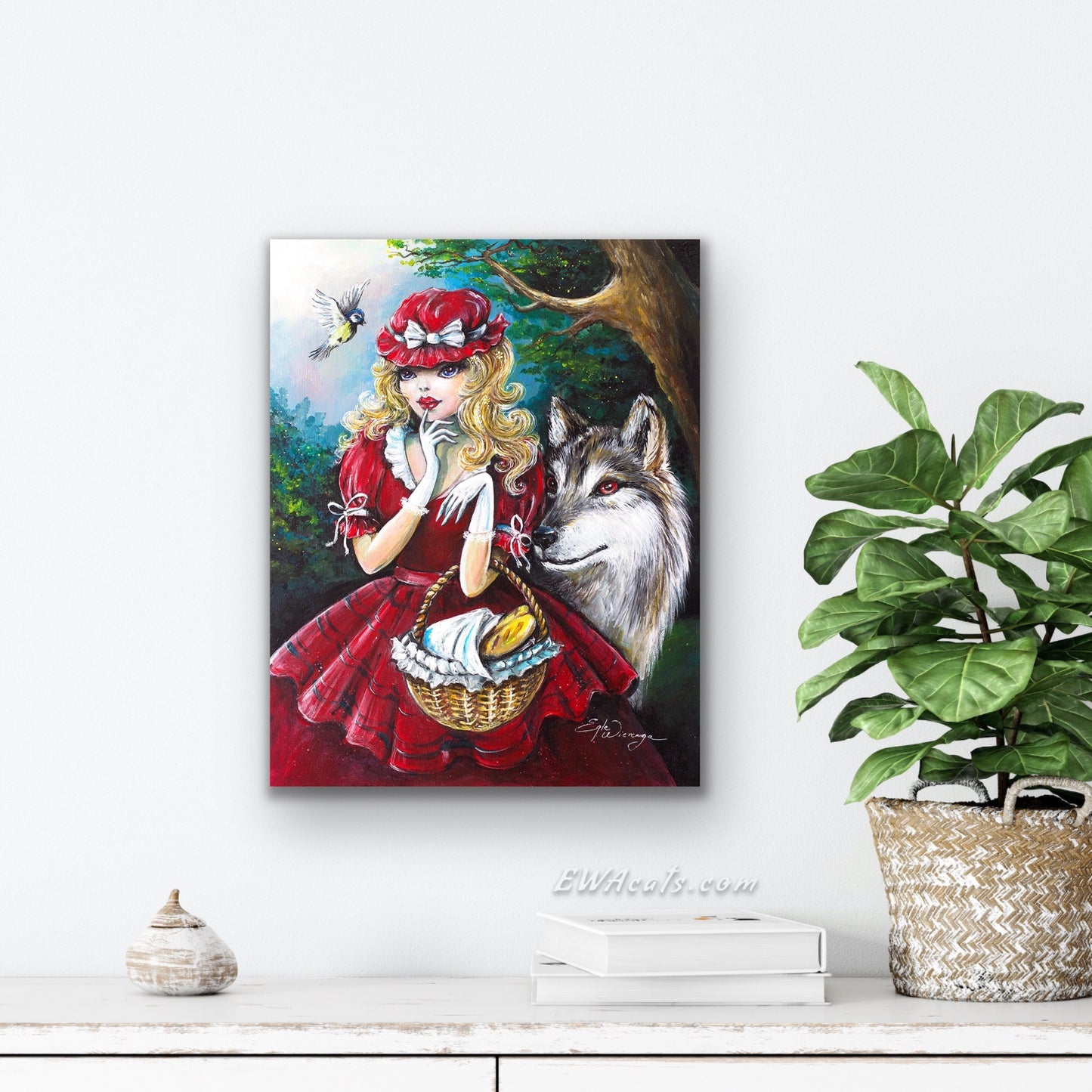 CANVAS "Little Red Hat"  Open & Limited Edition