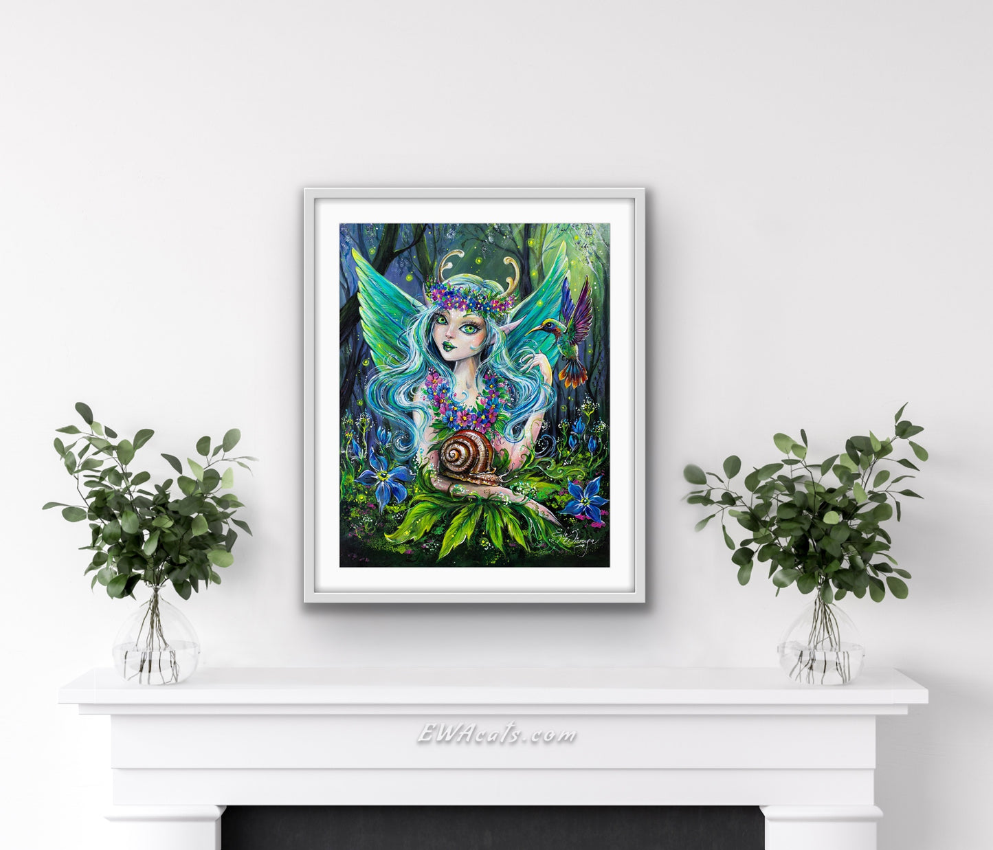 Art Print "Hummingbird Fairy"