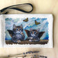 Linen Wallet "The Sistine Kittens"