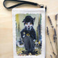 Linen Wallet "Kitty Chaplin"
