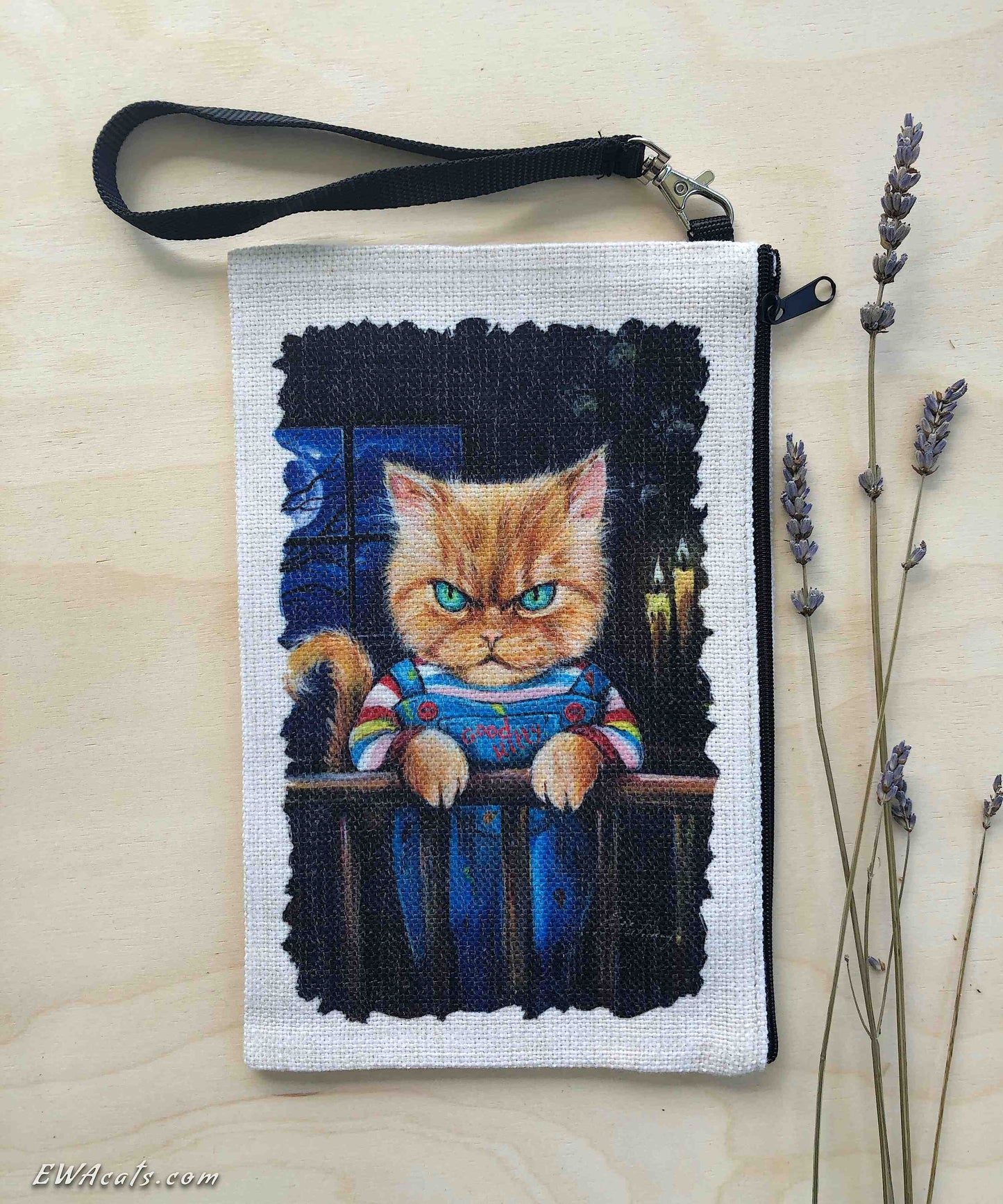 Linen Wallet "Good Kitty"