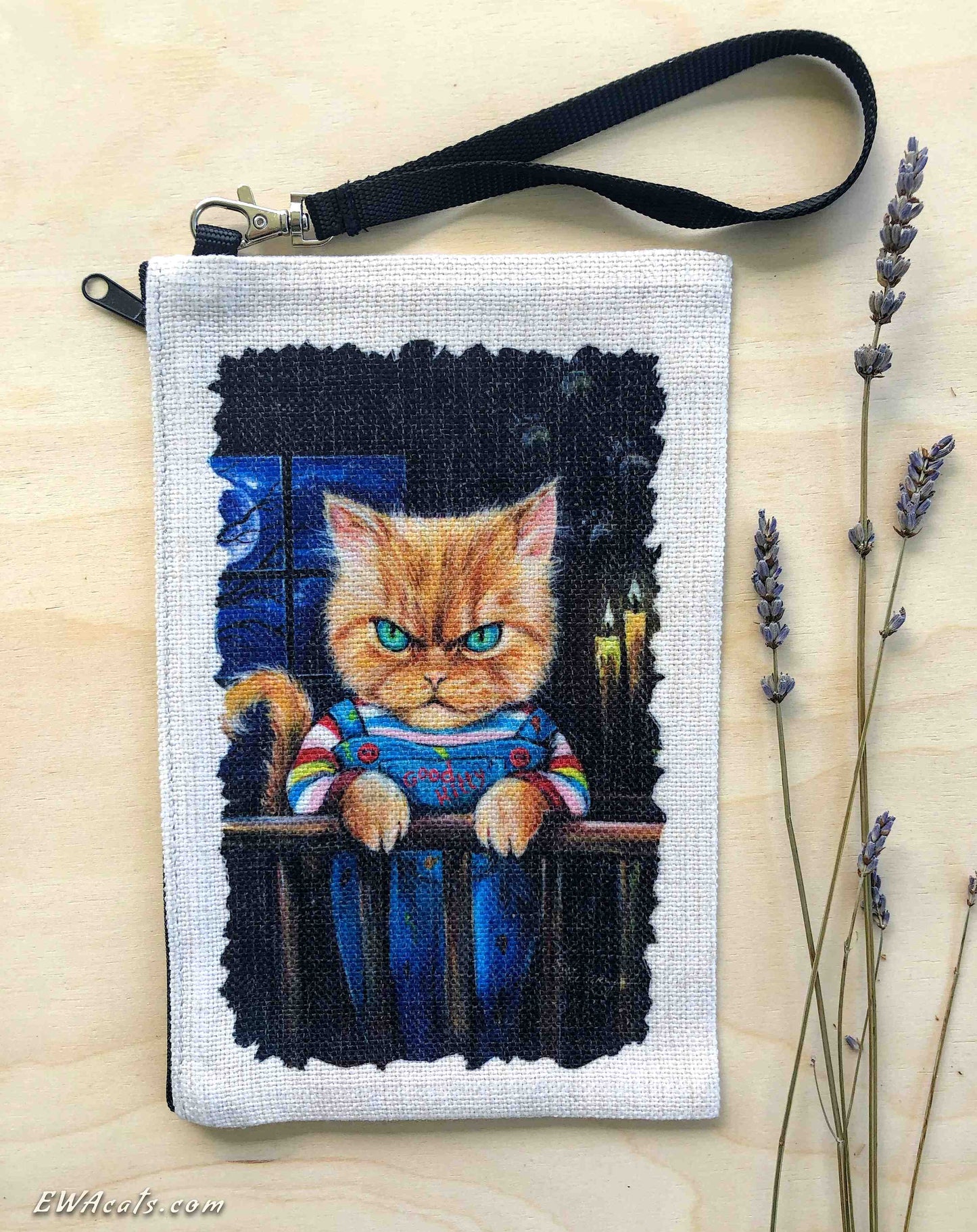 Linen Wallet "Good Kitty"
