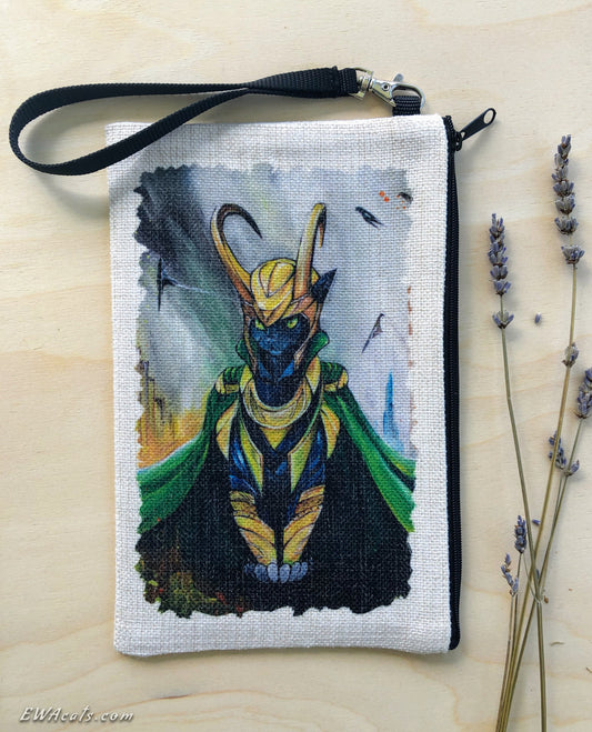 Linen Wallet "Loki B Cat"