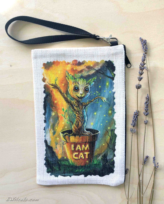 Linen Wallet "I AM CAT"