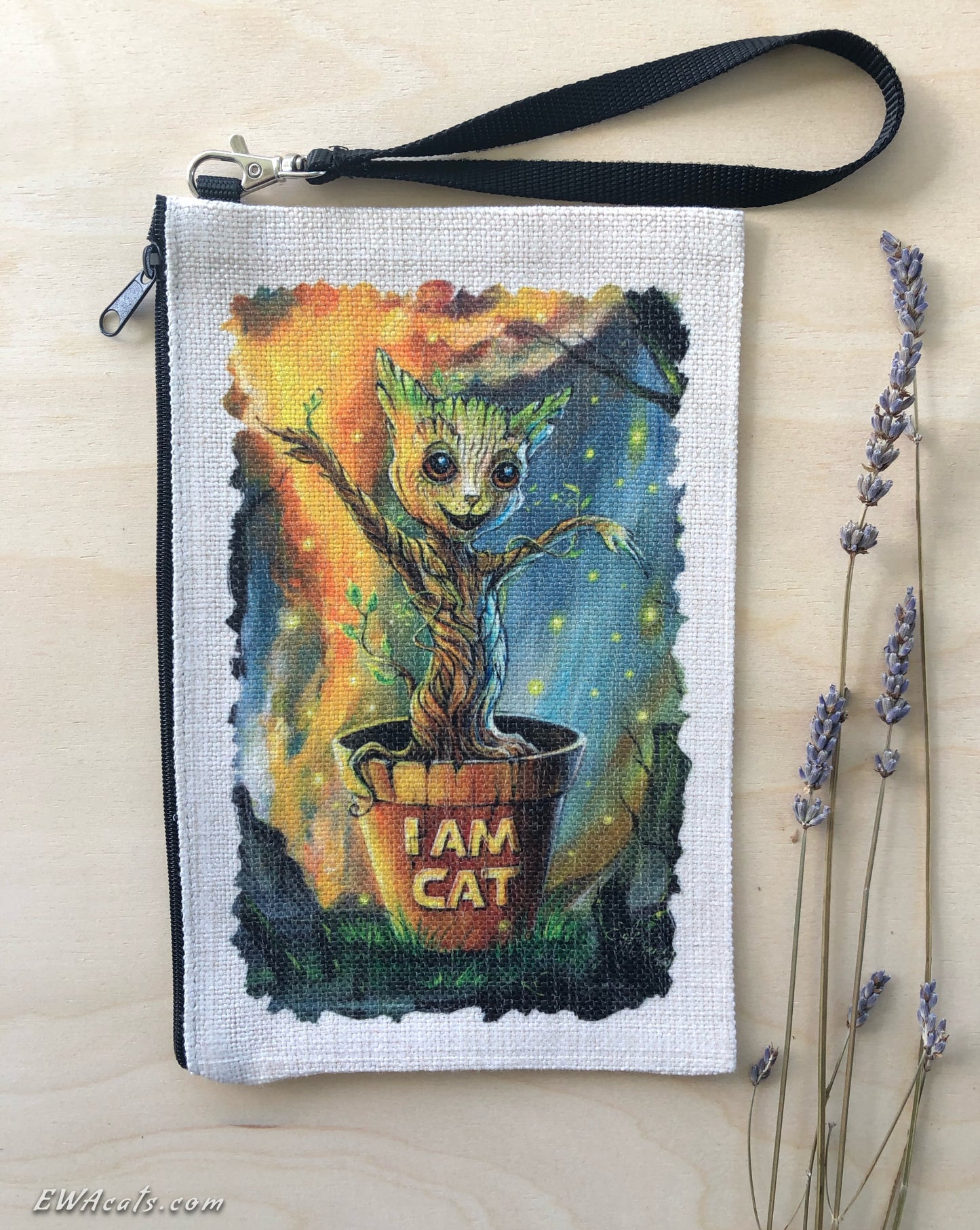 Linen Wallet "I AM CAT"