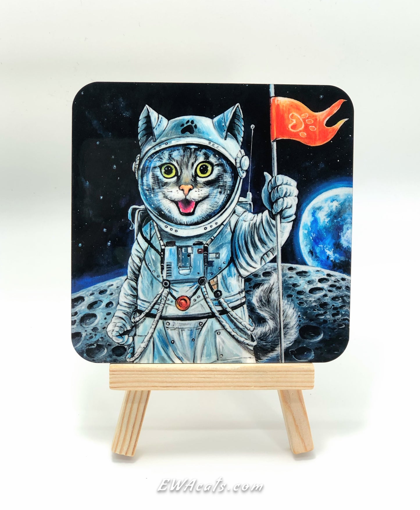 Coaster "First Cat on the Moon"