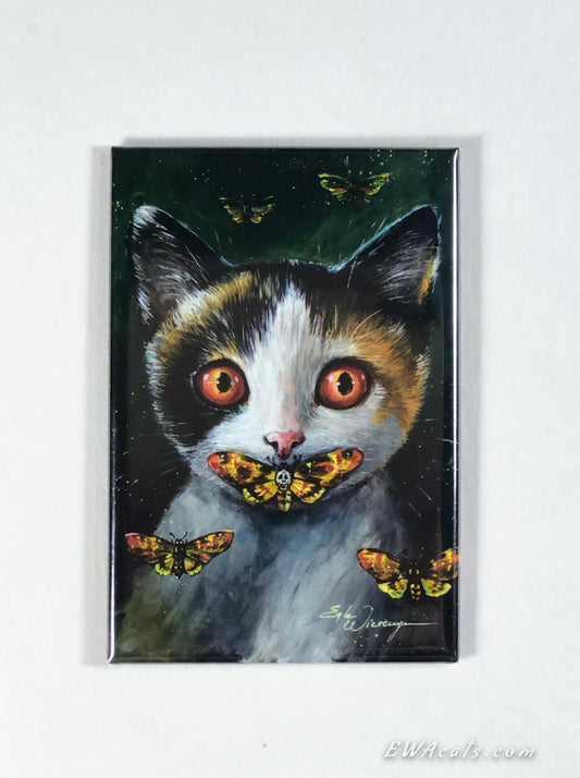 MAGNET 2"x 3" Rectangle "Silence of the Cats"