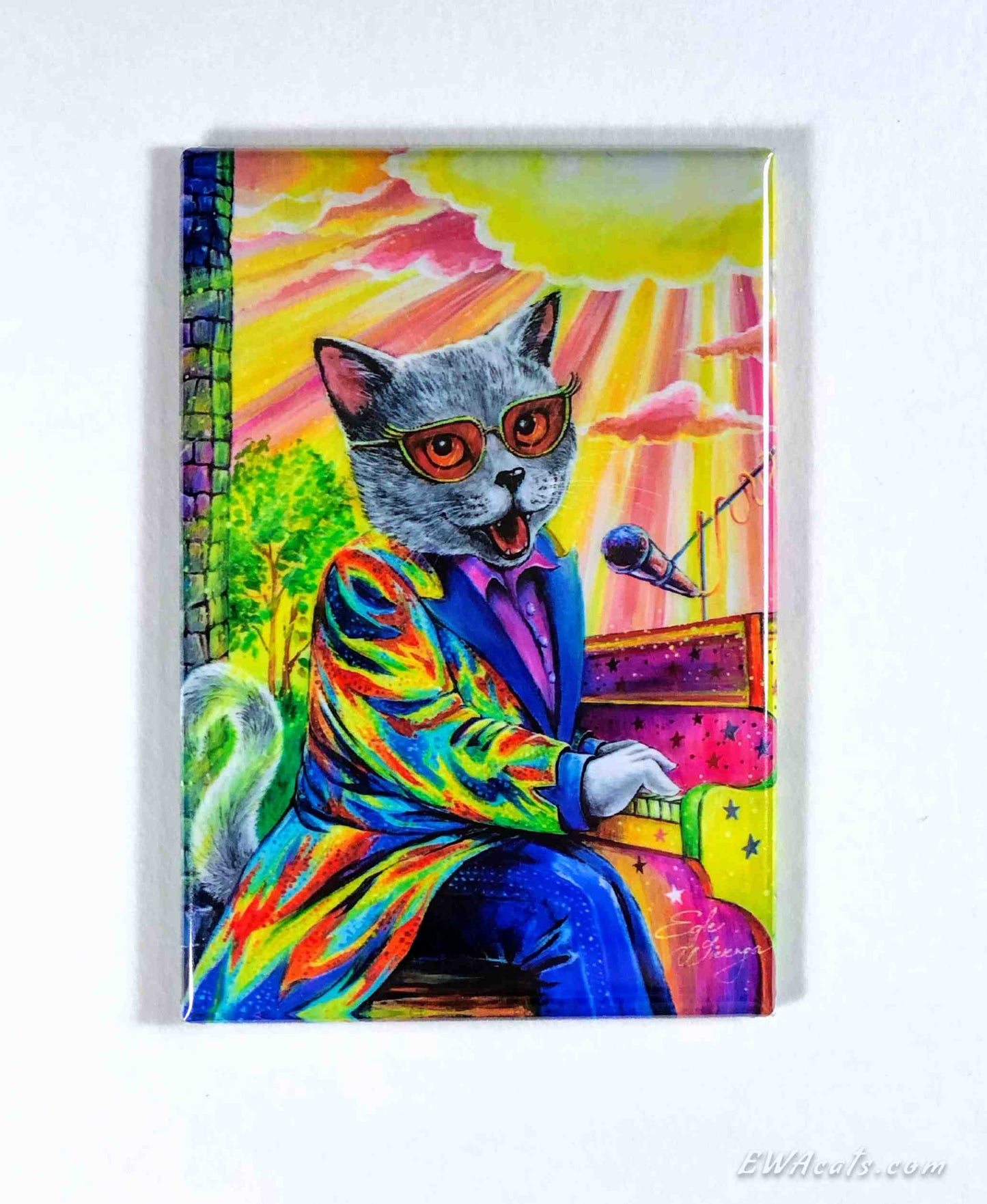 MAGNET 2"x 3" Rectangle "I'm Still Meowing"