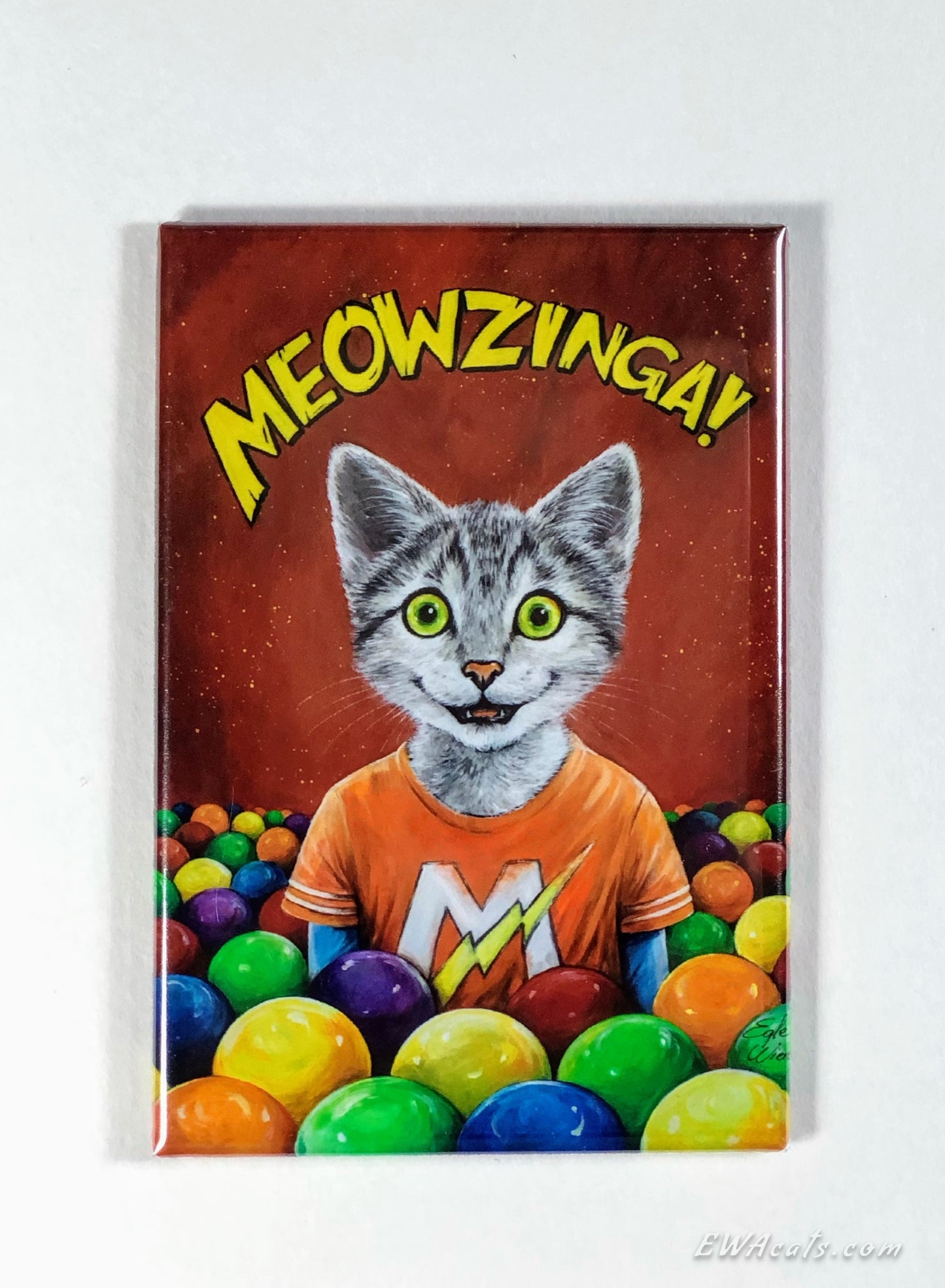 MAGNET 2"x 3" Rectangle "Meowzinga!"