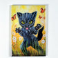 MAGNET 2"x 3" Rectangle "Kitty Panther"