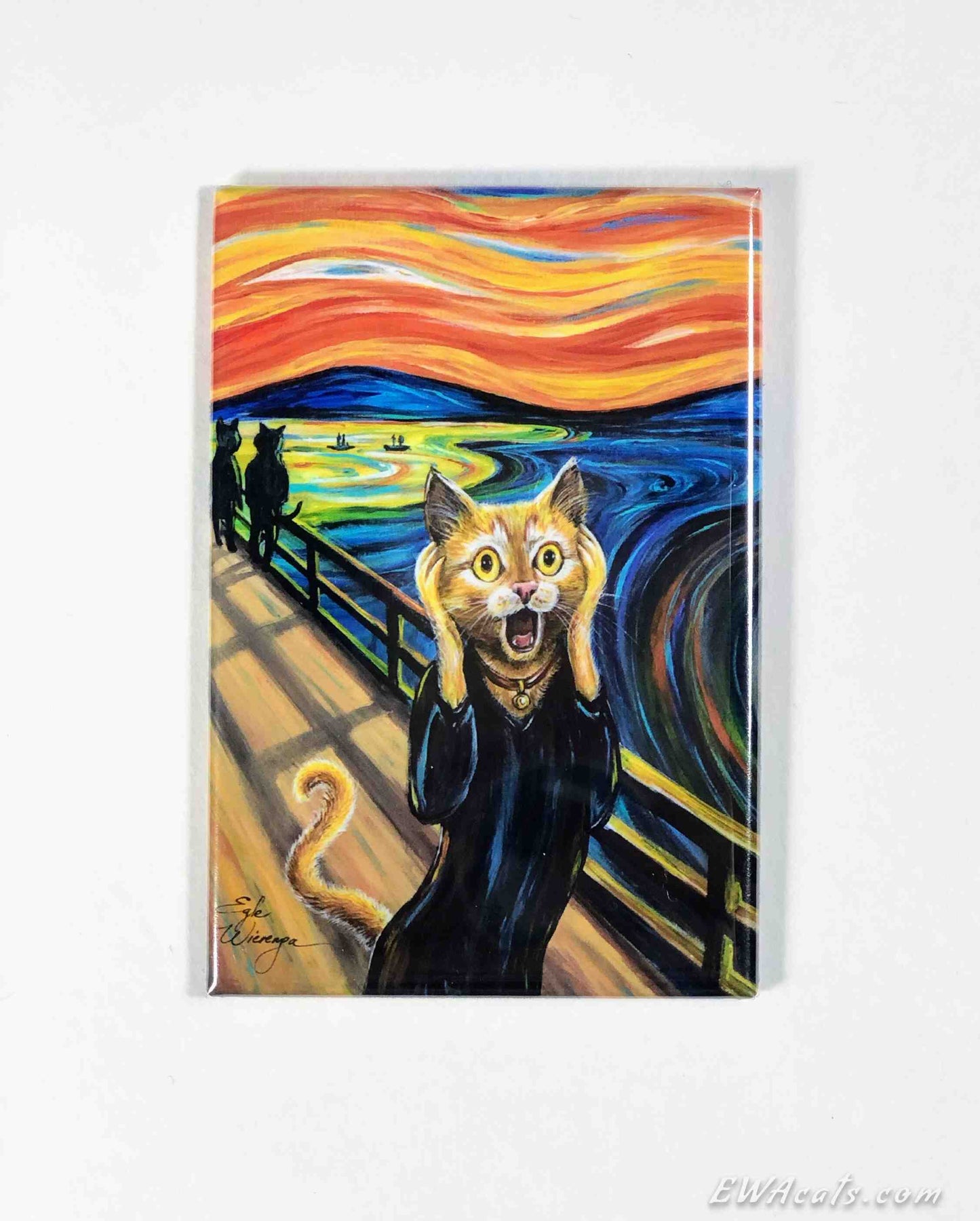 MAGNET 2"x 3" Rectangle "The Cat Scream"