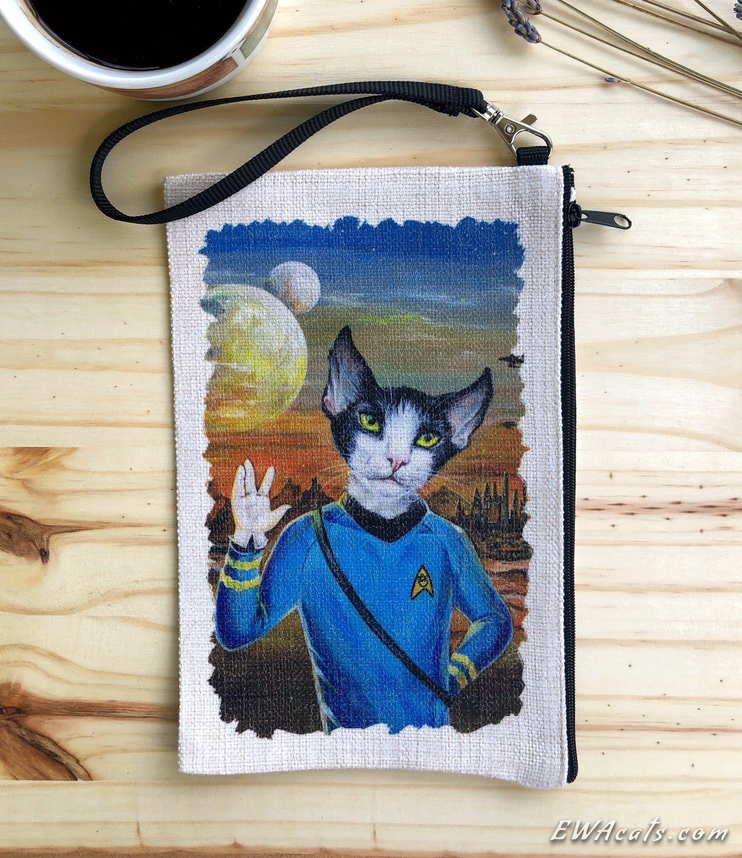 Linen Wallet "Live Long and Purr"
