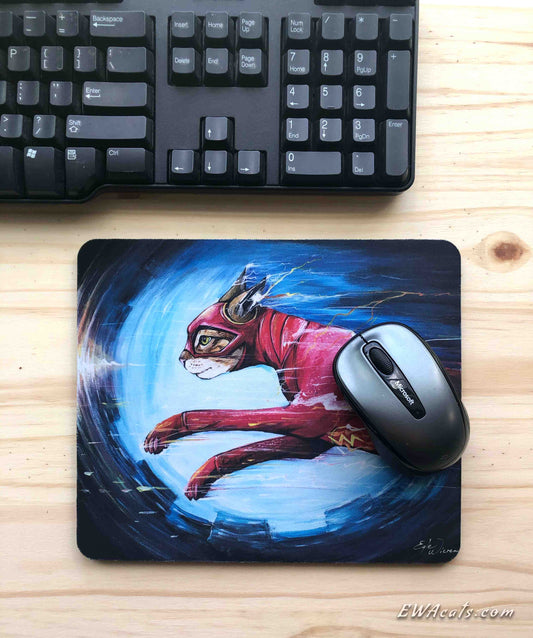 Mouse Pad "The Flash Cat"