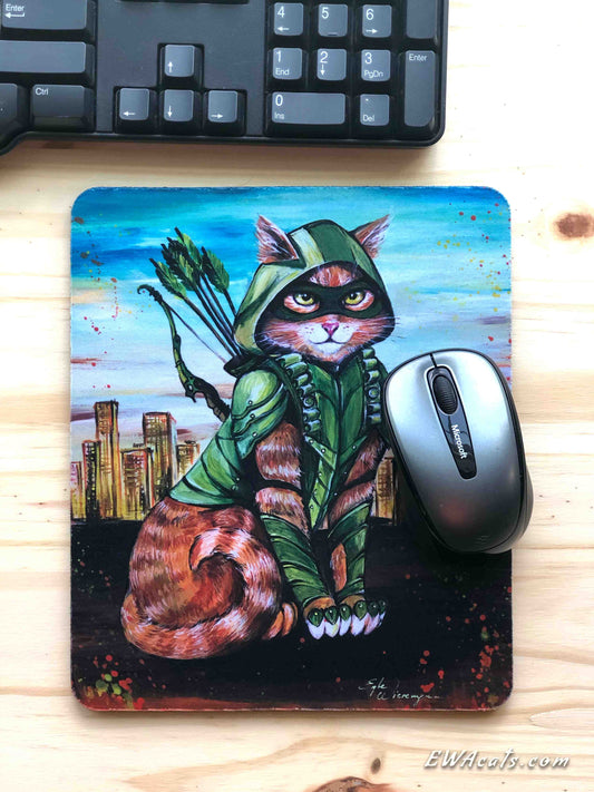 Mouse Pad "Arrow Cat"
