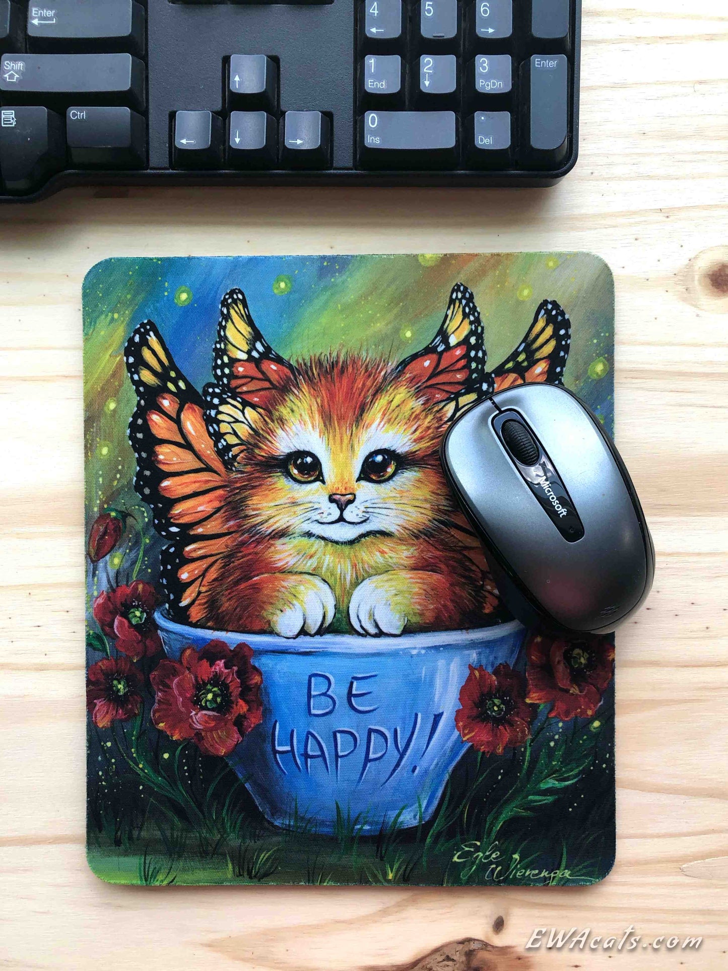 Mouse Pad "Be Happy!"