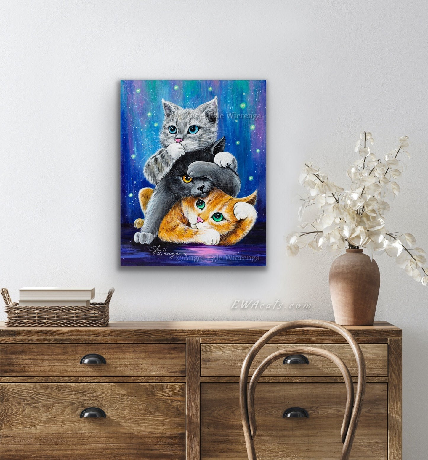CANVAS "Three Wise Kitties" Open & Limited Edition