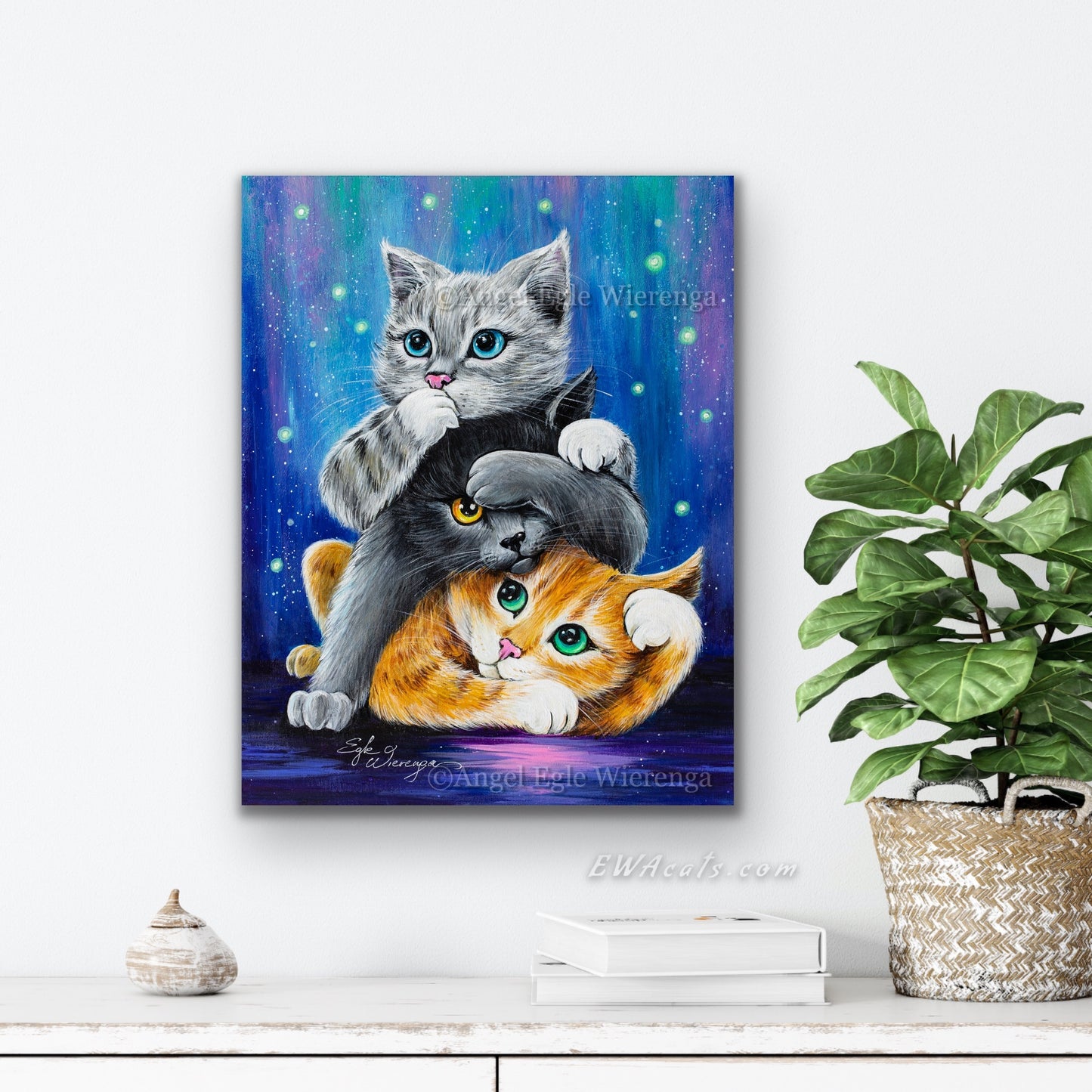 CANVAS "Three Wise Kitties" Open & Limited Edition