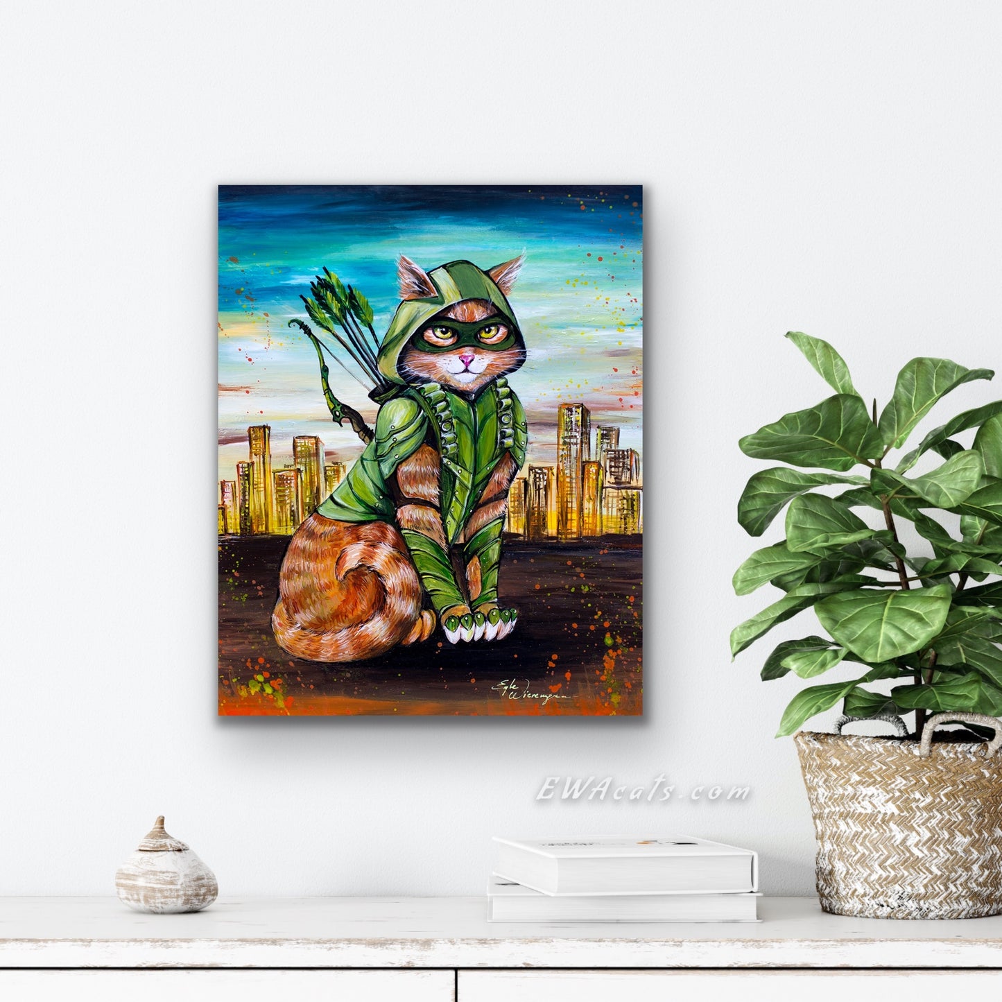 CANVAS "Arrow Cat"  Open & Limited Edition
