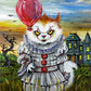 Art Print "KittyWise the Purring Clown"
